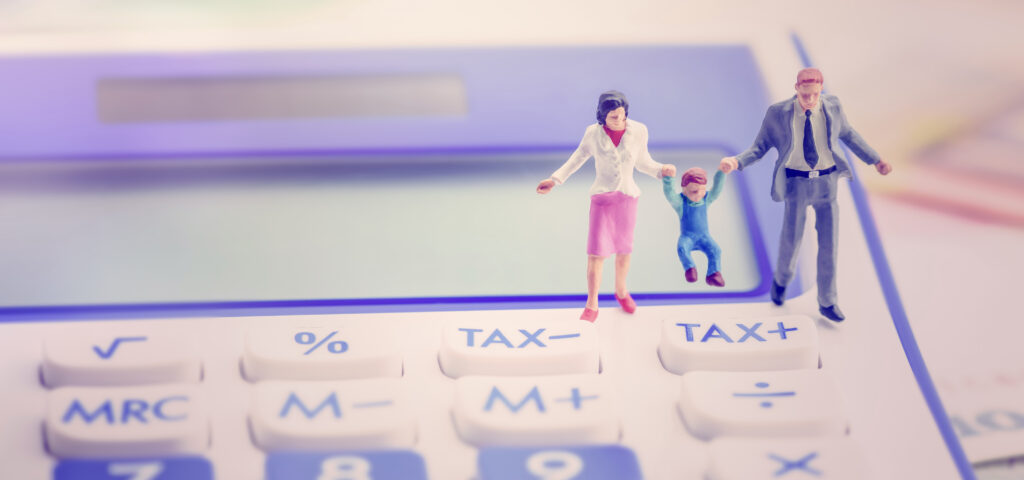 Parents claiming child tax benefits